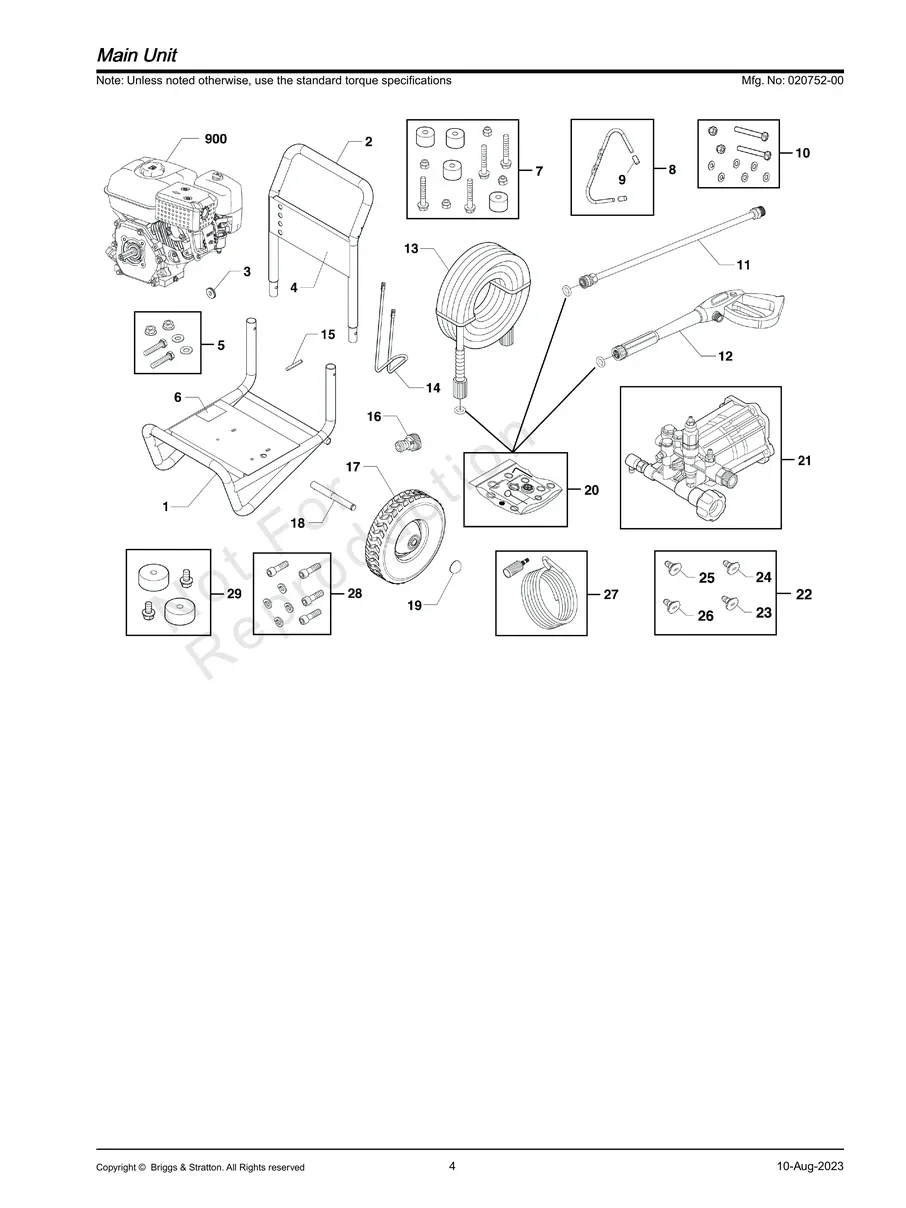 BRIGGS AND STRATTON, 020752-00, IPL.4